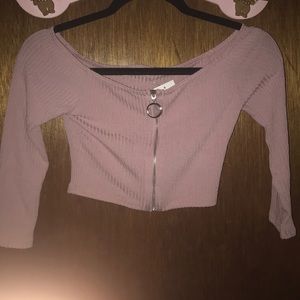 Mauve crop top